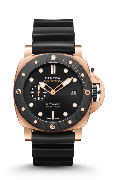 panerai pam1070 submersible 44mm goldtech with carbotech bezel|Submersible QuarantaQuattro Goldtech™ OroCarbo .